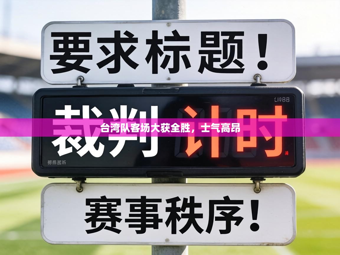台湾队客场大获全胜，士气高昂